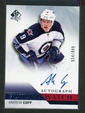 2015-16 SP AUTHENTIC FUTURE WATCH AUTOGRAPH ANDREW COPP  RC /999  *13768