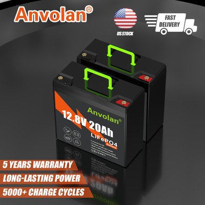 12V 40Ah 20Ah LiFePO4 Lithium Battery Deep Cycle BMS for Trolling Motor Scooter