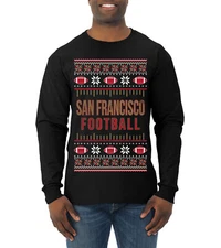 City of San Francisco SF American Football Mens Long Sleeve Shirt