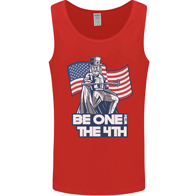 Be One Mit 4th Of Juli American Independence Herren Tank Top