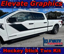 For Ford F-150 Stripes Side Hockey Stick Two Graphics Vinyl 3M Decals 2021-2026