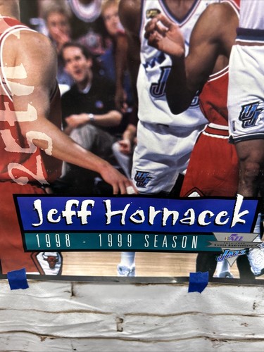 Jeff Hornacek 1998–99 Utah Jazz Silver Anniversary Poster 19"x25" Vintage NBA - Picture 4 of 8