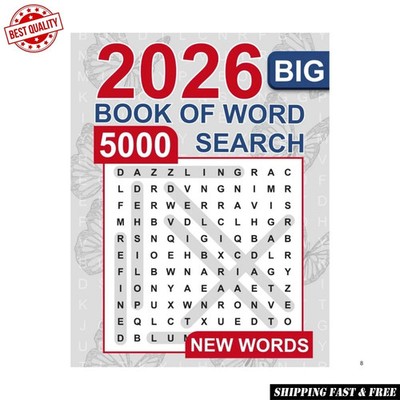 Big Book of Word Search   5000 New Words: Relaxing Word Search Puzzle Book for A