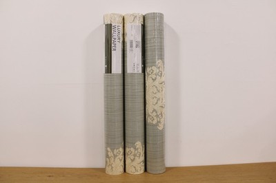 3 Rollen Vliestapete Luxury Wallpaper 95861-2 Grün/ Creme Barock
