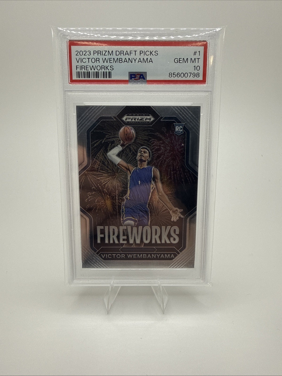 2023 Prizm Draft Picks NBA - Victor Wembanyama Fireworks Base PSA 10 #1 🔥🔥