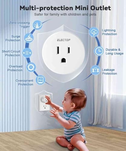 Remote Control Outlet,  15A/1500W Wireless Wall Mounted Power Switch, Long 