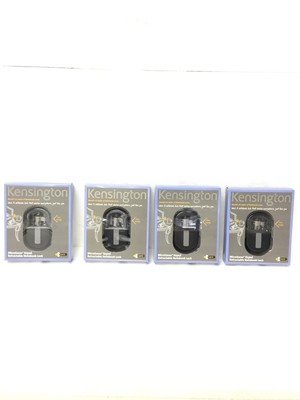 LOT OF 4 NEW Kensington MicroSaver Retractable Keyed Laptop Lock K64538US