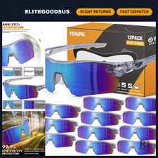 12 Pack Safety Glasses, ANSI Z87.1 Certified, UV Protection, Durable Eyewear