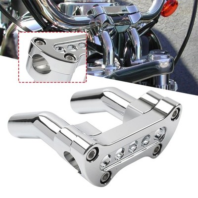 4,5'' Pullback-Lenker-Riser-Oberklemme für Harley 1'' Bar Super Wide Glide Chrom