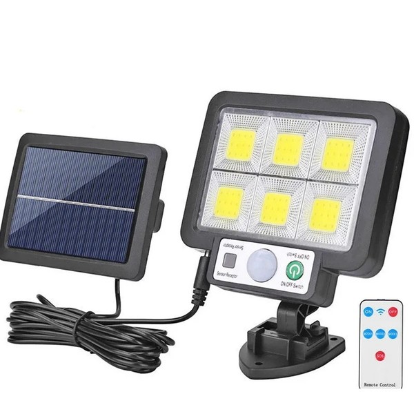 Led Solar Wandleuchte 3 Wasserdicht Bewegungsmelder Lampe Garten Straß6635-image