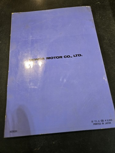 Manual de reparación y servicio de taller de motocicletas Honda CB500 1971 fabricante de equipos originales de fábrica - Imagen 2 de 8