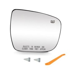 Passenger Right Side Heated Mirror Glass for Nissan for Rogue 2014-2019