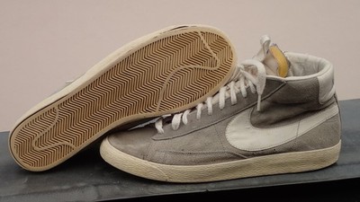 NIKE BLAZER Premium, grau, weiß, US 13 / EUR 47,5, viel getragen