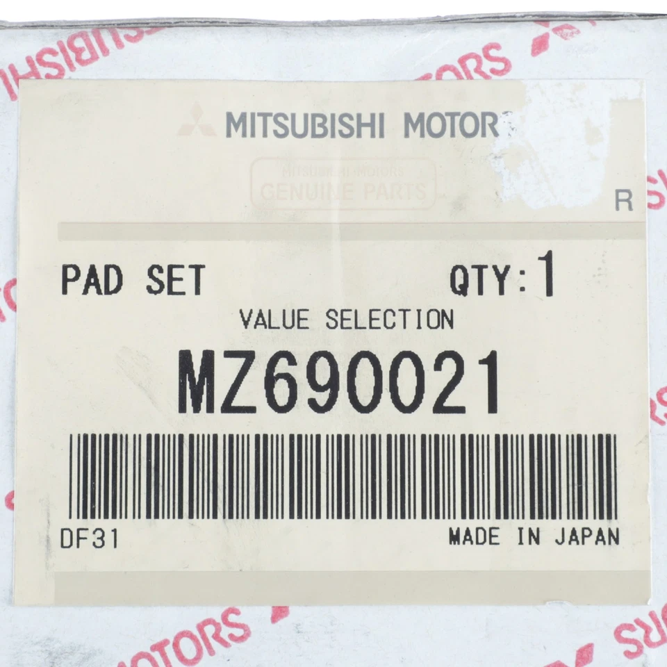 Pastillas de freno traseras originales Mitsubishi 1991-1995 3000GT Eclipse Diamante MZ690021 Foto 4 de 4