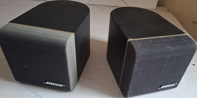 Bose Single Cube Satellitenlautsprecher Paar, Würfelform, Schwarz, Verkabelt