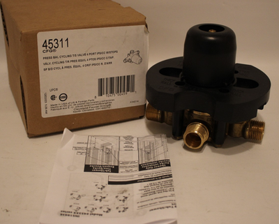 #ad CFG 45311 Pressure Balanced Cycling 4 Port Tub Shower Valve w Stops IPS CC $52.49