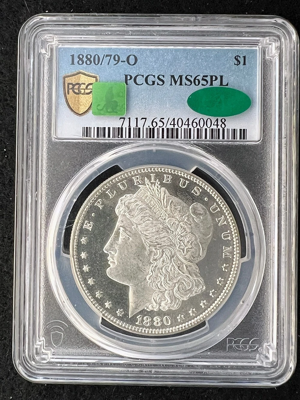1880/79-O $1 Dollar Morgan PCGS MS65PL (CAC)
