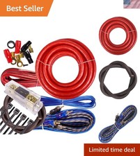Complete 3500W to 6500W Gravity 4 Gauge Amplifier Installation Wiring Kit Amp PK