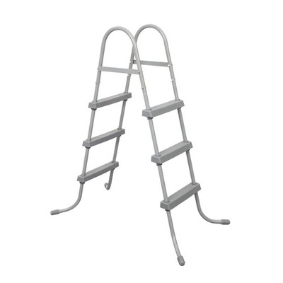 Bestway 42 Inch Pool Ladder Corrosion Resistant Metal Frame Easy Assembly