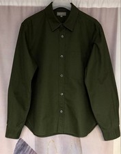 Margaret Howell Solid Long-Sleeve Top Green Size M