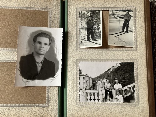 Soviet Photo Album 50s Family handsome MAN athlete USSR photo Ukraine Svyatogors - Picture 9 of 24