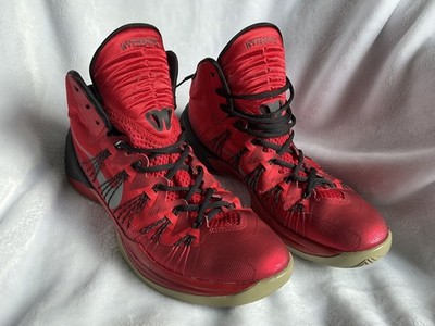 Nike Hyperdunk 2014 Mens Crimson Red High Top Sneakers 599537-602 Size 10,5