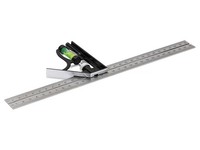 Kombinationswinkel 30Cm, Lineal Mit Abnehmbarer Wasserwaage