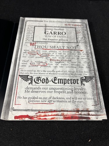NEW MINT* Garro: Vow of Faith by James Swallow Signed Limited Edition HARDCOVER - Picture 5 of 7