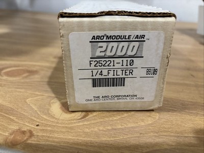 ARO F25221-110 Pneumatic Air Filter 1/4 Filter 175 PSI 175 Degree Max