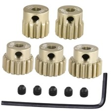 M0.6 Pinion Gear Set 3.175mm 13T 14T 15T 16T 17T 5PCS 7075 0.6M-P-13-17T