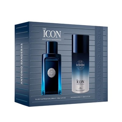 Antonio Banderas Men's The Icon 2pcs EDT Gift Set Fragrances 8411061045336