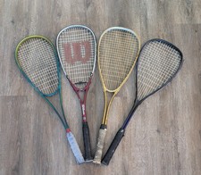 Squash Rackets Lot of 4 Wilson, Pro Kennex, Head, Prince Used condition