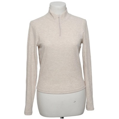 ONLY, Strickpullover, Größe: L, Onlnella L/S High Neck Zip Top, Beige #Lj1