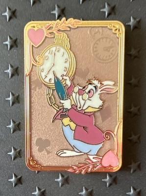 White Rabbit    Disney Alice in Wonderland Card Frames Blind Box Enamel Pin