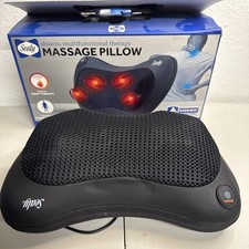 Sealy Shiatsu Multifunctional Therapy Massage Pillow with Heat SL-HW-MA-120-BK