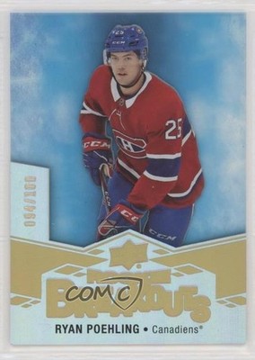 2019-20 Upper Deck Rookie Breakouts 94/100 Ryan Poehling #RB14 RC 1hh