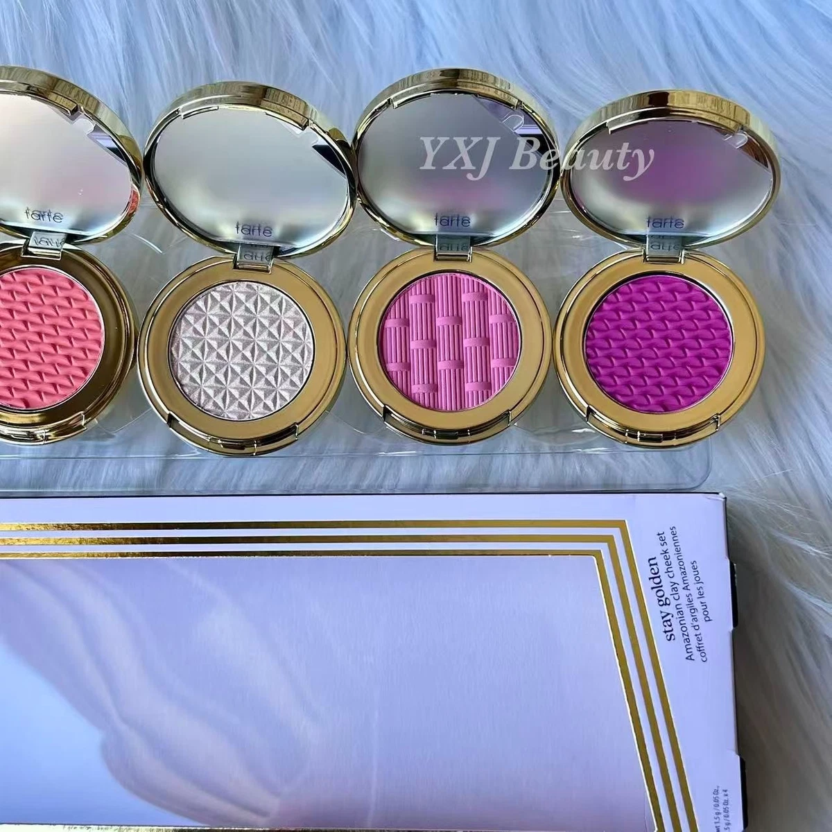 New Tarte stay golden cheek Blush & Highlighter 5PC Set~Pinks & Corals~