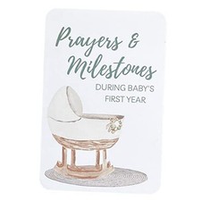 Prayer  Milestone Cards for Baby's First Year, Monthly Baby Classic Neutral