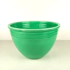 RARE Vtg 1937 Fiestaware #5 Nested Mixing Bowl Light Green Bottom Rings HLC USA