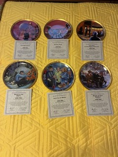 Set 6 piatti commemorativi 25° anniversario collezione Star Trek Hamilton
