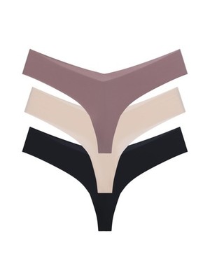 Dorina Airlite 3er-Pack Free-Cut Nahtloser Thongs/Strings   Unsichtbare