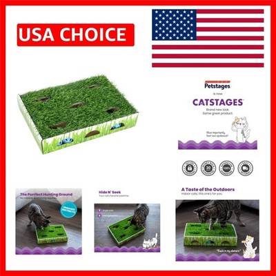 Interactive Grass Patch Hunting Box - Encourages Exercise & Playful Instincts
