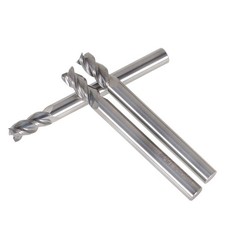3 Pcs 1/4 inches Alu-Power 3 Flute Regular Carbide End Mill For Aluminum NEW