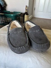Fireside By Dearfoams Women's Victoria Genuine Shearling Moccasin Slipper