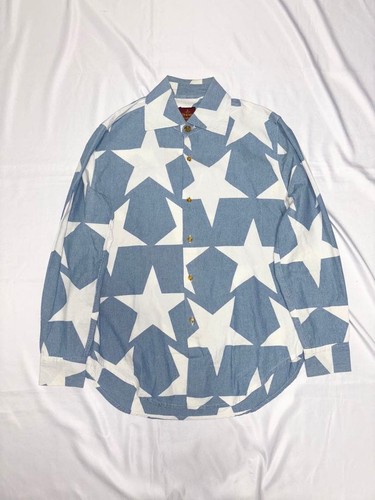 Vivienne Westwood, 1980s Vivienne Westwood Star Pattern Long Sleeve Shirt 45cm Shoulder