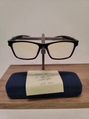 Gamma Ray Blue Light Blocking Computer Glasses Black Frame