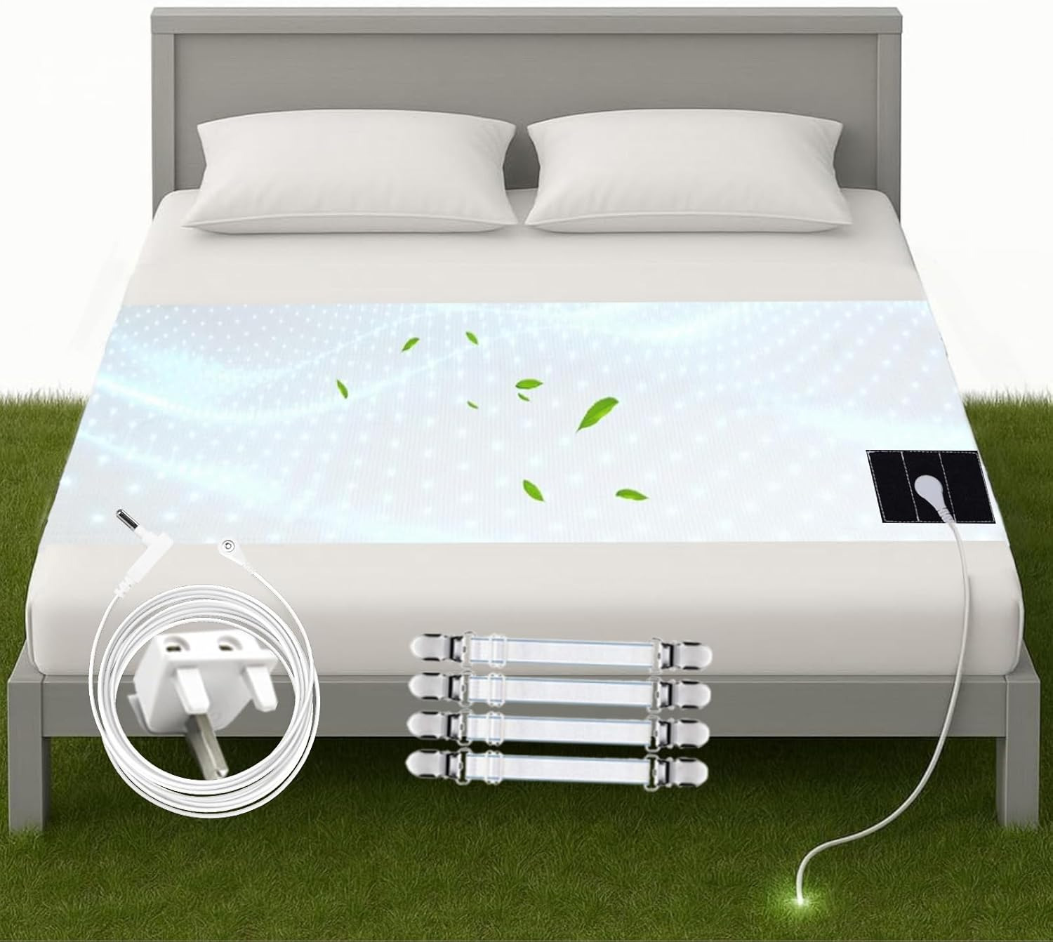 RIQINXIN Grounding Sheet Grounding Mat Earthing UK Conductive Bed Sheet