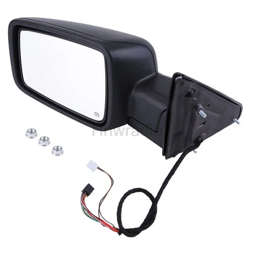 Power Mirror For 2013 Ram 1500 Left Power Folding Heated Textured Black