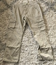 Wrangler Jeans Co Cargo Pants Mens 36x30 Khaki/Olive Green Utility