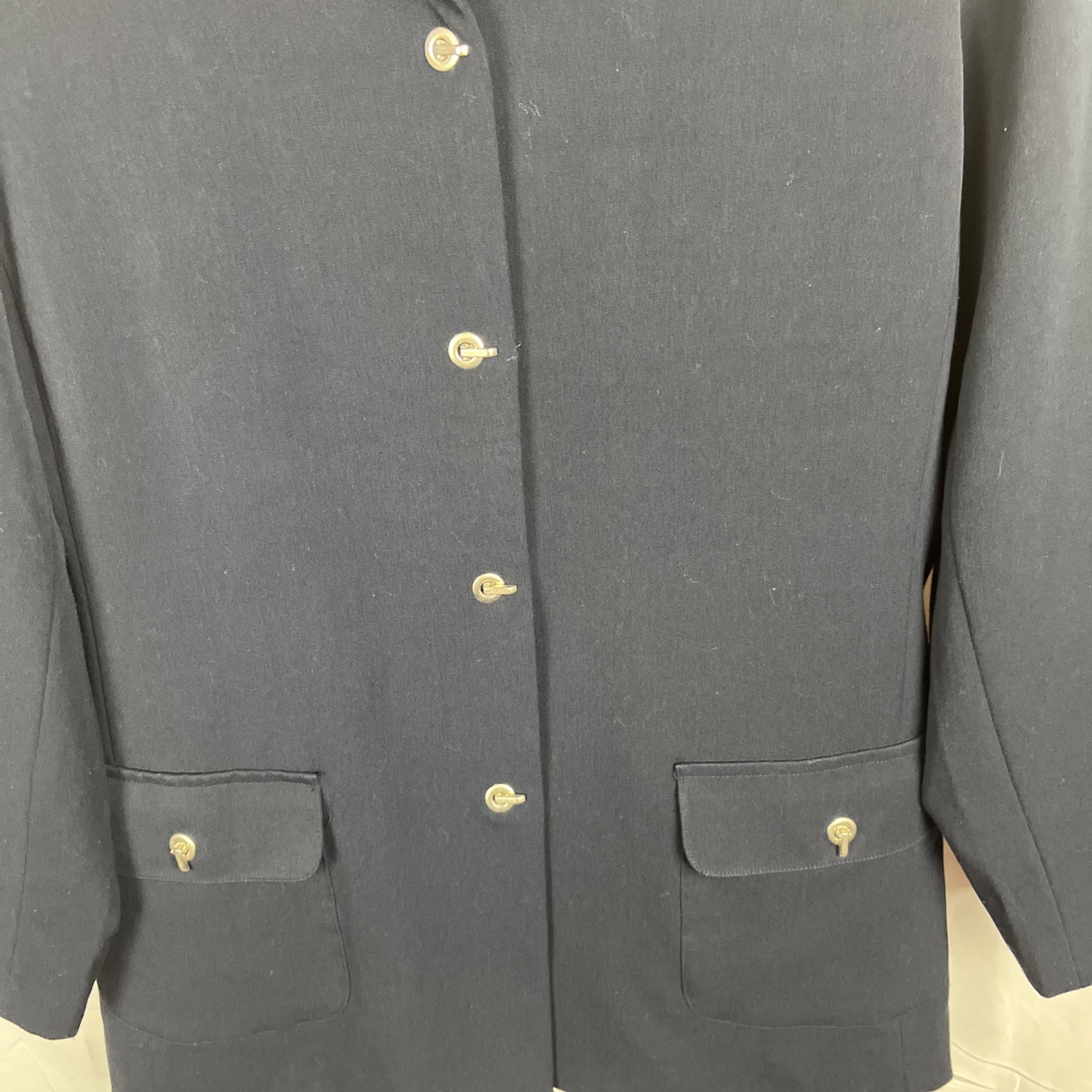 Dialogue Blue  Toggle Button Up Jacket Blazer Wom… - image 5